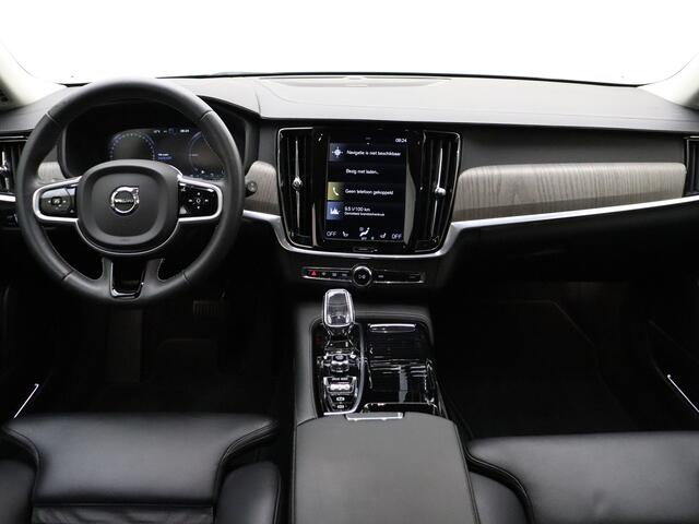 Volvo V90 T6 340pk AWD Inscription / H&K Audio / Elektr. Stoelen / Dubbel glas / Sportstuur / FULL-LED / Adapt. Cruise / BLIS / DAB / Lederen Dashboard / Trekhaak /