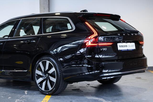 Volvo V90 T6 Recharge AWD Ultimate Bright | Long Range | Luchtvering | Bowers & Wilkins premium audio | Massagestoelen | 360° parkeercamera | Google infotainment | Semi Elektrische trekhaak | Nappa lederen bekleding | Parkeersensoren voor + achter | Panoramadak