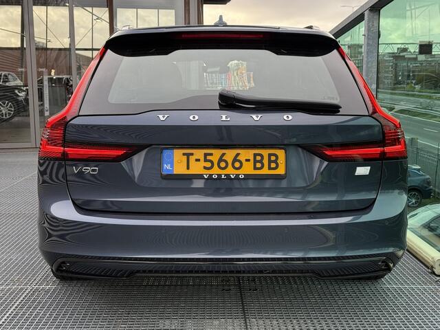 Volvo V90 2.0 T6 Recharge AWD Ultimate Bright , Automaat , Panoramadak , Semi Elek. Trekhaak , Bowers&Wilkins , Head-up Display , 360 Camera , Stoelen+Stuur Verwarmd , Carplay , Elek. verstelbare stoelen met geheugen , BLIS ,