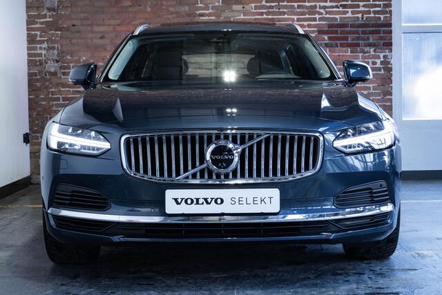 Volvo V90 T6 Automaat Recharge AWD Ultra Bright | Long Range | Panoramadak | Interieur Voorverwarming | Adaptive Cruise Control | Blind Spot | Head-up Display| 360º camera | Alarmklasse 3 | Google infotainment | Harman Kardon premium audio | Stoelverwarming