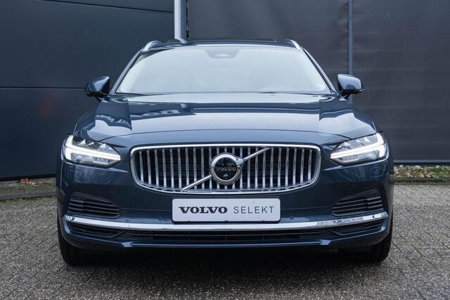 Volvo V90 T6 Automaat Plug-in hybrid AWD Ultra Bright | Panoramadak|Alarmklasse 3|Rondomzicht Camera| Interieur Voorverwarming| Premium Audio by Harman en Kardon| Head Up Display| Keyless Entry.