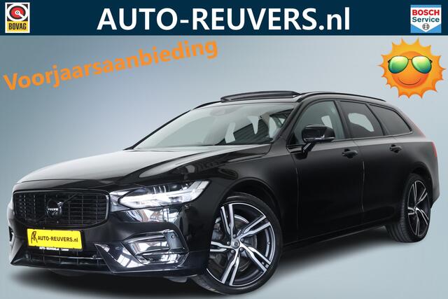 Volvo V90 2.0 D5 AWD R-Design Panorama / Opendak / HUD / Leder / B&W / Pilot Assist