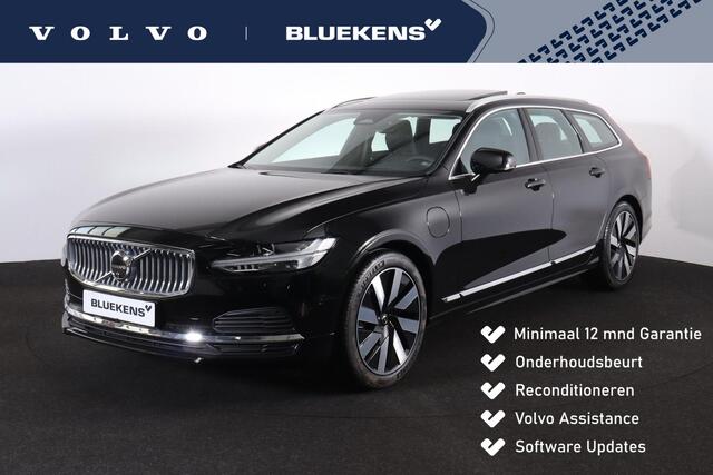 Volvo V90 T6 Plug-in hybrid AWD Ultra Bright - IntelliSafe Assist & Surround - Panoramisch schuif-/kanteldak - Head-up display - Nappaleder, voorstoelen met ventilatie en massage - Verwarmbare voorstoelen en stuur - 360º Camera - Harman Kardon premium audio - Full-