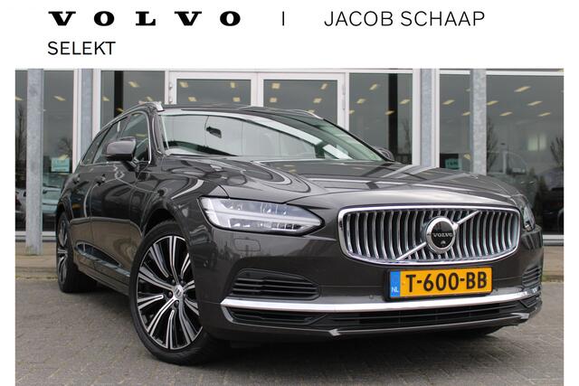 Volvo V90 2.0 T6 Plug-in hybrid AWD Ultimate Bright | Luchtvering | 360 Camera | Head-up Display | B&W Audio