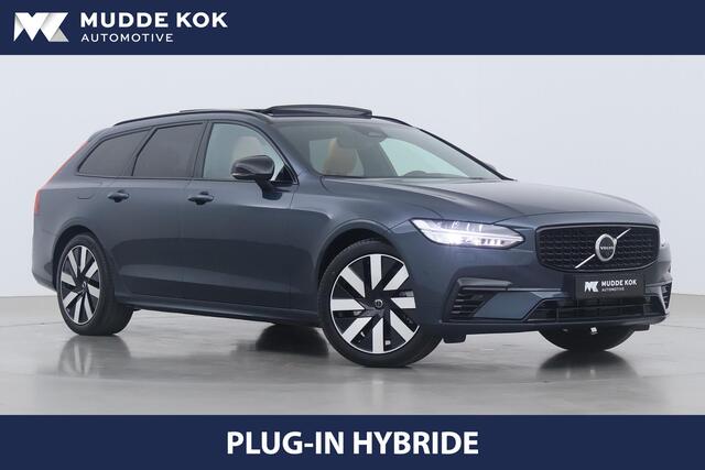 Volvo V90 T6 Plug-in hybrid Ultra Dark | Luchtvering Achter | Massage+Ventilatie | Head-Up | Panoramadak | harman/kardon