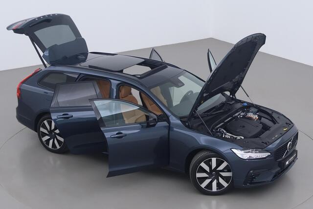 Volvo V90 T6 Plug-in hybrid Ultra Dark | Luchtvering Achter | Massage+Ventilatie | Head-Up | Panoramadak | harman/kardon