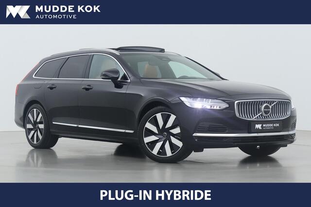 Volvo V90 T8 Plug-in hybrid Ultra Bright | Long Range | Head-Up | Massage+Ventilatie | Panoramadak | 360° Camera | Trekhaak