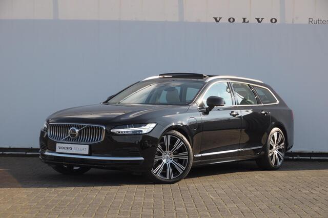 Volvo V90 T6 350PK Automaat Ultra Bright / Stoelmassage / Stoelventilatie en verwarming / Luchtvering / 360 Camera / Nappaleder / Head-up display / Apple Carplay / BLIS /