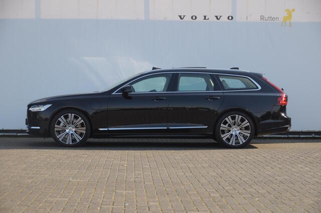 Volvo V90 T6 350PK Automaat Ultra Bright / Stoelmassage / Stoelventilatie en verwarming / Luchtvering / 360 Camera / Nappaleder / Head-up display / Apple Carplay / BLIS /