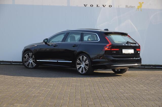 Volvo V90 T6 350PK Automaat Ultra Bright / Stoelmassage / Stoelventilatie en verwarming / Luchtvering / 360 Camera / Nappaleder / Head-up display / Apple Carplay / BLIS /