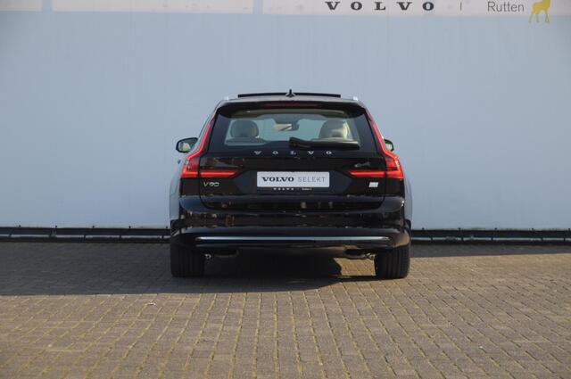 Volvo V90 T6 350PK Automaat Ultra Bright / Stoelmassage / Stoelventilatie en verwarming / Luchtvering / 360 Camera / Nappaleder / Head-up display / Apple Carplay / BLIS /