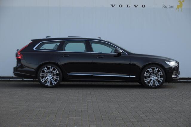 Volvo V90 T6 350PK Automaat Ultra Bright / Stoelmassage / Stoelventilatie en verwarming / Luchtvering / 360 Camera / Nappaleder / Head-up display / Apple Carplay / BLIS /