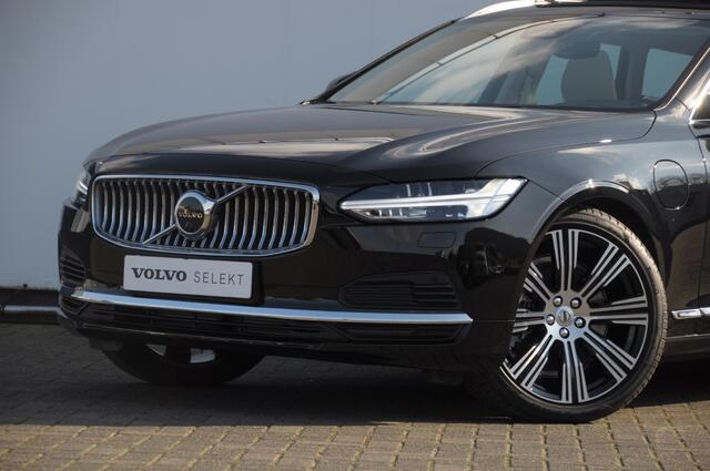 Volvo V90 T6 350PK Automaat Ultra Bright / Stoelmassage / Stoelventilatie en verwarming / Luchtvering / 360 Camera / Nappaleder / Head-up display / Apple Carplay / BLIS /