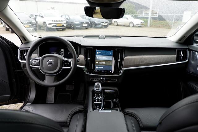 Volvo V90 T6 Automaat Hybride Ultimate Bright, |360 Graden Camera| Luchtvering|Voorstoelen Met Massagefunctie|Bowers & Wilkins Audio|Panorama Dak| Keyless Entry| Parkeersensoren|Verwarmbare Voorstoelen| Electronic Climate Control| Adaptieve Cruise Control| Dodehoek