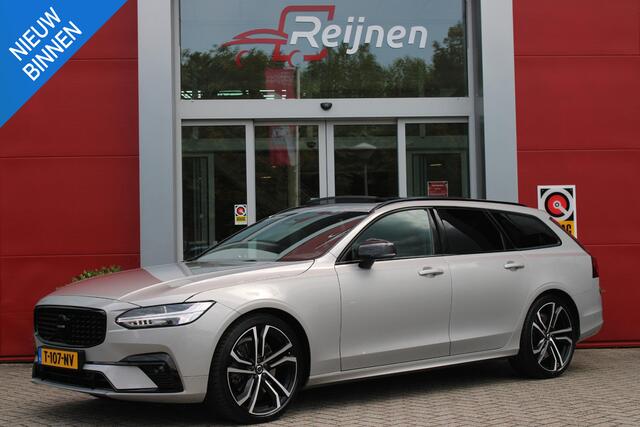Volvo V90 B5 250PK ULTIMATE DARK MILD HYBRID | PANORAMISCH SCHUIF/KANTEL DAK | HARMAN KARDON AUDIO | FULL-LED ACTIVE HIGH BEAM KOPLAMPEN | LED MISTLAMPEN VOOR | ELEKTRISCH BEDIENBARE VOORSTOELEN MET GEHEUGENFUNCTIE | SPORTSTOELEN MET NAPPA LEER | KRISTALLEN POOKKNO