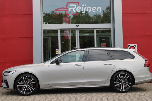 Volvo V90 B5 250PK ULTIMATE DARK MILD HYBRID | PANORAMISCH SCHUIF/KANTEL DAK | HARMAN KARDON AUDIO | FULL-LED ACTIVE HIGH BEAM KOPLAMPEN | LED MISTLAMPEN VOOR | ELEKTRISCH BEDIENBARE VOORSTOELEN MET GEHEUGENFUNCTIE | SPORTSTOELEN MET NAPPA LEER | KRISTALLEN POOKKNO