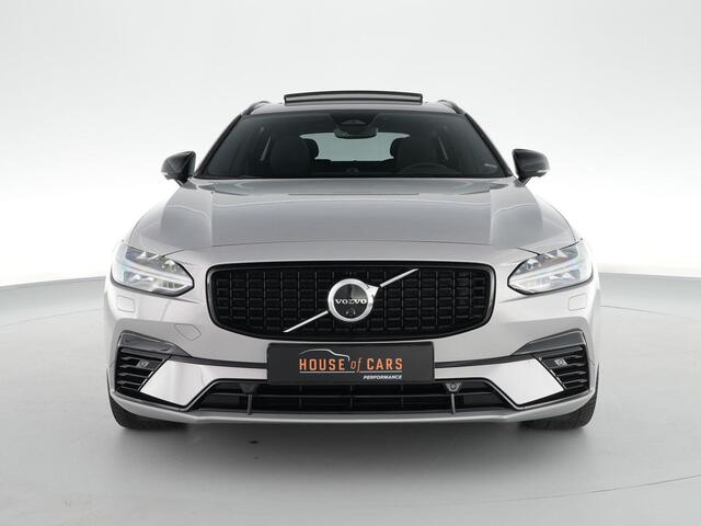 Volvo V90 T6 Ultra Dark 2.0 350pk Plug-in hybrid AWD |Bowers&Wilkens|panoramadak|memoy|HUD|lederen sportstoelen|Apple Carplay|elek. trekhaak|360 camera|blind spot|stoel en stuurverwarming|