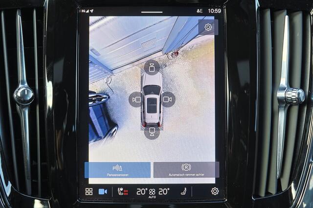 Volvo V90 T6 Recharge AWD Plus Bright - IntelliSafe Assist & Surround - 360º Camera - Harman/Kardon audio - Adaptieve LED koplampen - Verwarmde voorstoelen, stuur & achterbank - Parkeersensoren voor & achter - Elektr. bedienb. voorstoelen met geheugen - Extra getin