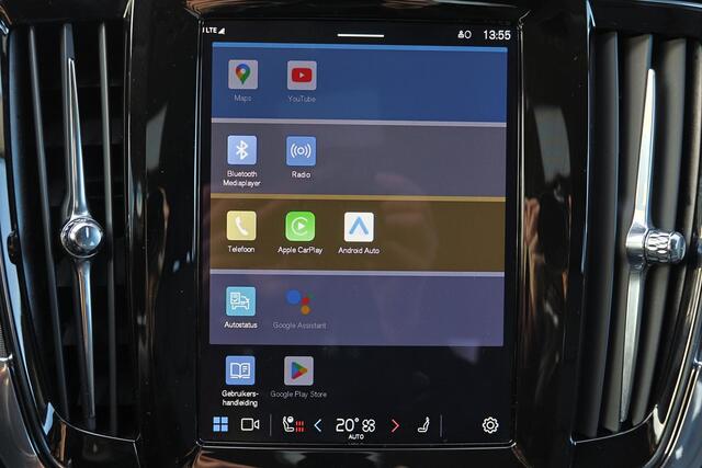 Volvo V90 T6 Recharge AWD Plus Dark - IntelliSafe Assist & Surround - 360º Camera - Harman/Kardon audio - Adaptieve LED koplampen - Verwarmde voorstoelen, stuur & achterbank - Parkeersensoren voor & achter - Elektr. bedienb. voorstoelen met geheugen - Extra getint