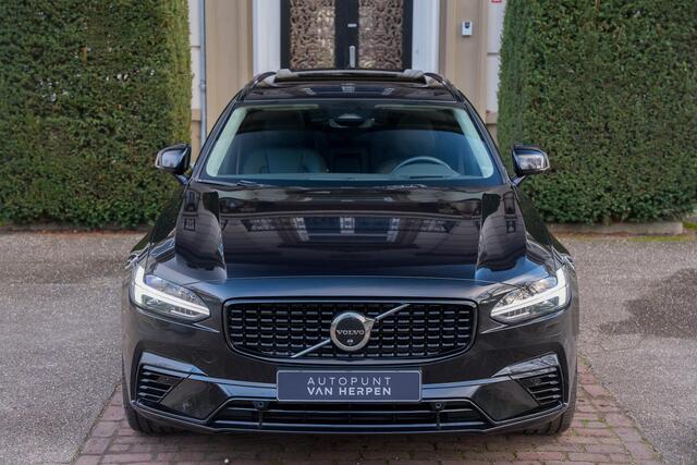 Volvo V90 2.0 T8 Plug-in hybrid AWD Ultimate Dark 455 PK TREKHAAK | PANO | MASSAGE | 360 CAM | STOELVENTILATIE