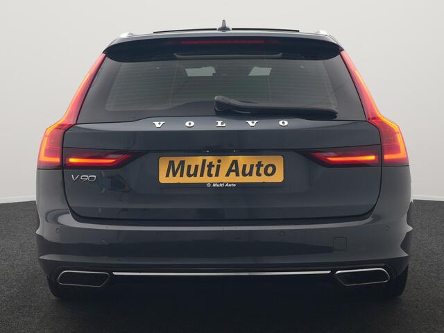 Volvo V90 T8 AWD Inscription Plug In Hybrid 394pk Dealer O.H PHEV | Trekhaak af Fabriek | Panodak | Adaptive Cruise | Luxe Lederen Sportstoelen Memory | Pilot Assist | Camera | 19 "L.M | Apple Carplay |