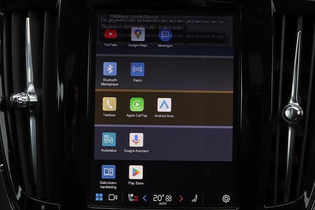 Volvo V90 T6 Recharge AWD Plus Dark - Luchtvering - IntelliSafe Assist & Surround - 360º Camera - Harman/Kardon audio - Adaptieve LED koplampen - Verwarmde voorstoelen, stuur & achterbank - Parkeersensoren voor & achter - Elektr. bedienb. voorstoelen met geheugen -