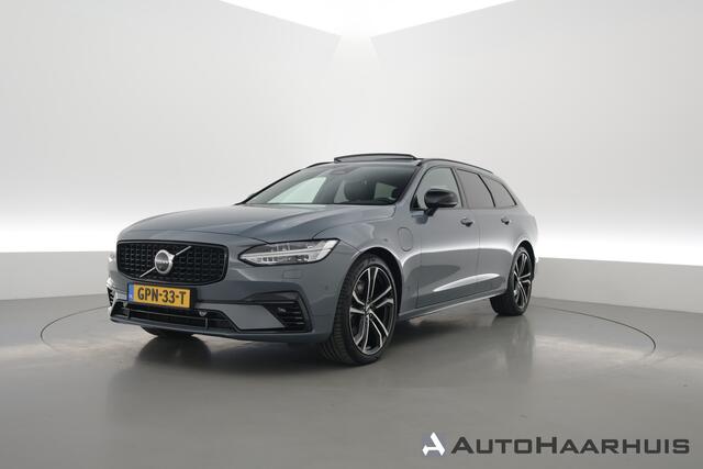 Volvo V90 2.0 T6 Plug-in hybrid AWD Plus Dark | S/K-dak | Harman/Kardon | Elek. trekhaak | Memory | HUD | 360*+PDC | Stuur-Stoelverw. | Elek. Klep | 20'' V