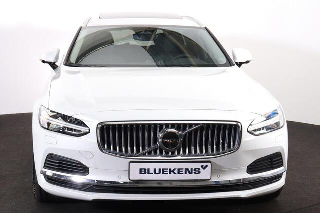Volvo V90 T6 Recharge AWD Plus Bright - Panorama/schuifdak - IntelliSafe Assist & Surround - 360º Camera - Bowers & Wilkins audio - Adaptieve LED koplampen - Verwarmde voorstoelen, stuur & achterbank - Parkeersensoren voor & achter - Elektr. bedienb. voorstoelen me