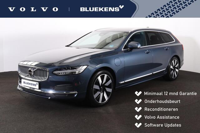 Volvo V90 T6 Recharge AWD Plus Bright - IntelliSafe Assist & Surround - 360º Camera - Harman/Kardon audio - Adaptieve LED koplampen - Verwarmde voorstoelen, stuur & achterbank - Parkeersensoren voor & achter - Elektr. bedienb. voorstoelen met geheugen - Extra getin