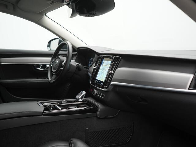 Volvo V90 T8 AWD Inscription PHEV 394pk Dealer O.H. | Trekhaak Af Fabriek | Panodak | Adaptive Cruise | Harman / Kardon | Head Up | Camera | Lederen Sportstoelen Massage & Ventilatie & Memory | Apple Carplay | Stuur Verwarmd | Blis | Plug In Hybrid |