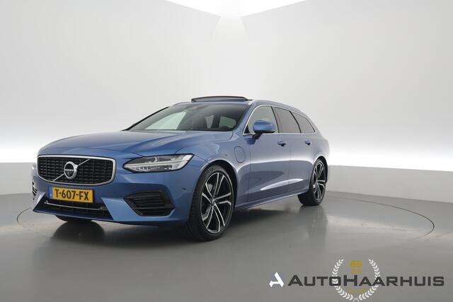 Volvo V90 2.0 T8 AWD R-Design | Pano | Elek. Trekhaak | Memory seats | SOH 77% | Pilot Assist | 20'' | Leder | 360cam