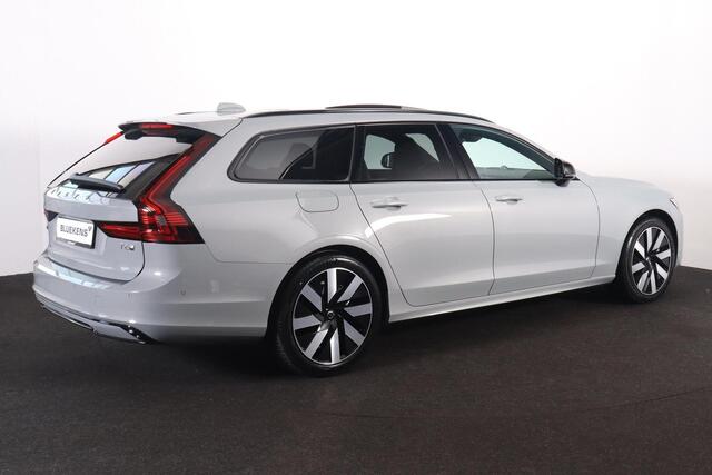 Volvo V90 T6 Recharge AWD Plus Dark - Panorama/schuifdak - IntelliSafe Assist & Surround - 360º Camera - Bowers & Wilkins audio - Adaptieve LED koplampen - Verwarmde voorstoelen, stuur & achterbank - Parkeersensoren voor & achter - Elektr. bedienb. voorstoelen met