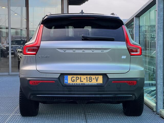 Volvo XC40 Single Motor Plus 69 kWh Elektrisch, Automaat, Bright dusk metallic, Nubuck / microtech bekleding, Stoelverwarming, Stuurverwarming, Extra getinte ramen vanaf B-stijl, 19 inch wielen met all-season banden,