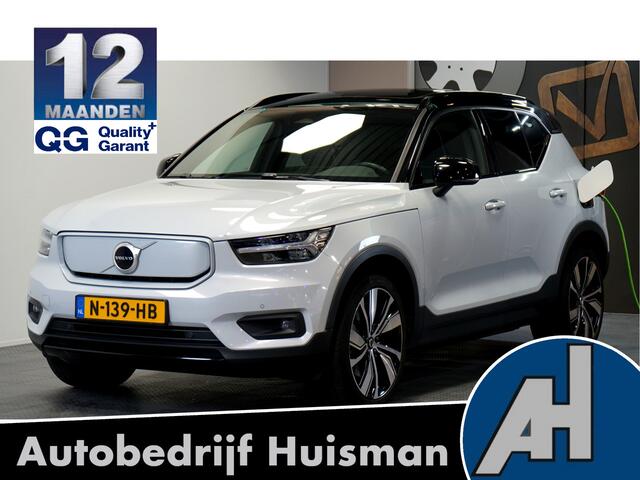Volvo XC40 Recharge P8 AWD 300kW/408pk Aut. R-Design PANORAMADAK + HARMAN/KARDON + ADAPT.CRUISE + EL.TREKHAAK + 360 CAMERA + BLIS + PILOT ASSIST + GOOGLE DASHBOARD + LANE ASSIST + LEER/ALCANTARA + STOEL-&STUURVERWARMING + PARKSENSOREN V&A + 20" LM-VELGEN!!