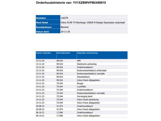 Volvo XC40 1.5 T4 Recharge R-Design Expression / Panoramadak / Navigatie / Airco-ecc./ Xenon / Pdc.V+A /