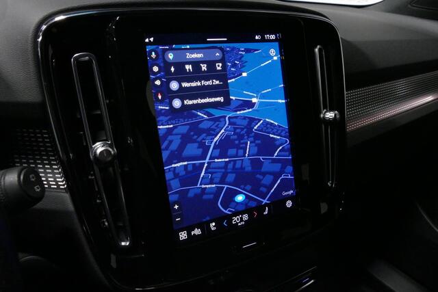 Volvo XC40 Recharge P8 AWD R-Design / Orig. Nederlands / Stoelverwarming / Apple Carplay - Andriod Auto / Stuurwiel verwarming / Ambienteverlichting / Leder/alcantara bekleding / High Performance Sound / Adaptive Cruise Control / Full LED / 19'' LMV / Grootlicht Ass