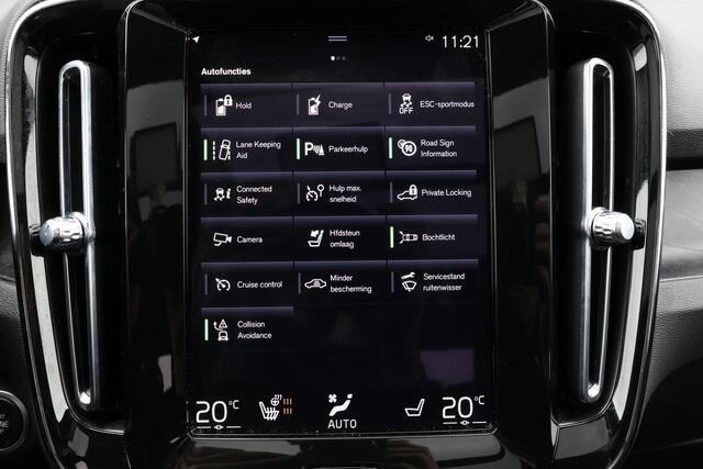 Volvo XC40 T5 Recharge Ultimate Bright - Panorama/schuifdak - IntelliSafe Assist - 360º Camera - Verwarmde voorstoelen, stuur & achterbank - Parkeersensoren voor & achter - Elektr. bedienb. voorstoelen met geheugen links - Draadloze tel. lader - Extra getint glas - 