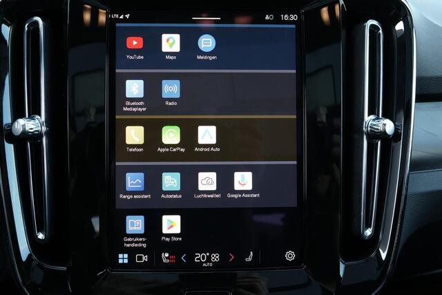 Volvo XC40 Recharge Twin Ultimate 82 kWh - Panorama/schuifdak - IntelliSafe Assist & Surround - 360º Camera - Verwarmde voorstoelen, stuur & achterbank - Parkeersensoren voor & achter - Elektr. bedienb. voorstoelen met geheugen links - Draadloze tel. lader - Warmtep
