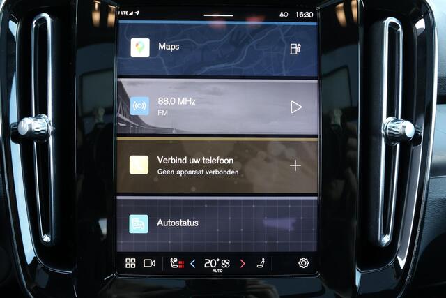 Volvo XC40 Recharge Twin Ultimate 82 kWh - Panorama/schuifdak - IntelliSafe Assist & Surround - 360º Camera - Verwarmde voorstoelen, stuur & achterbank - Parkeersensoren voor & achter - Elektr. bedienb. voorstoelen met geheugen links - Draadloze tel. lader - Warmtep