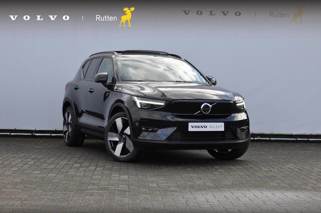 Volvo XC40 408PK Twin Motor Ultimate 82 kWh / Pixel LED/ Adaptieve cruise control/ Panoramadak/ Elektrische stoelen met geheugen/ BLIS/ Elektrische achterklep/ Parkeersensoren met 360 Camera/ Stoel en stuurwielverwarming/ Mistlampen/ Luxe bekleding/ 20" Velgen/ Harm