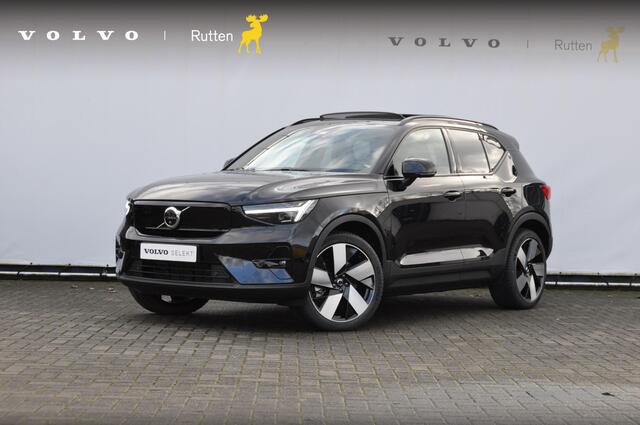 Volvo XC40 408PK Twin Motor Ultimate 82 kWh / Pixel LED/ Adaptieve cruise control/ Panoramadak/ Elektrische stoelen met geheugen/ BLIS/ Elektrische achterklep/ Parkeersensoren met 360 Camera/ Stoel en stuurwielverwarming/ Mistlampen/ Luxe bekleding/ 20" Velgen/ Harm