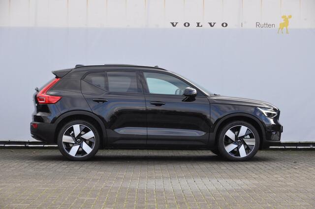 Volvo XC40 408PK Twin Motor Ultimate 82 kWh / Pixel LED/ Adaptieve cruise control/ Panoramadak/ Elektrische stoelen met geheugen/ BLIS/ Elektrische achterklep/ Parkeersensoren met 360 Camera/ Stoel en stuurwielverwarming/ Mistlampen/ Luxe bekleding/ 20" Velgen/ Harm