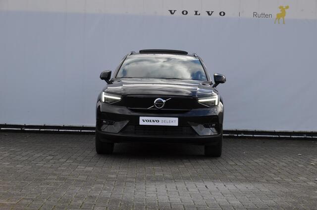 Volvo XC40 408PK Twin Motor Ultimate 82 kWh / Pixel LED/ Adaptieve cruise control/ Panoramadak/ Elektrische stoelen met geheugen/ BLIS/ Elektrische achterklep/ Parkeersensoren met 360 Camera/ Stoel en stuurwielverwarming/ Mistlampen/ Luxe bekleding/ 20" Velgen/ Harm