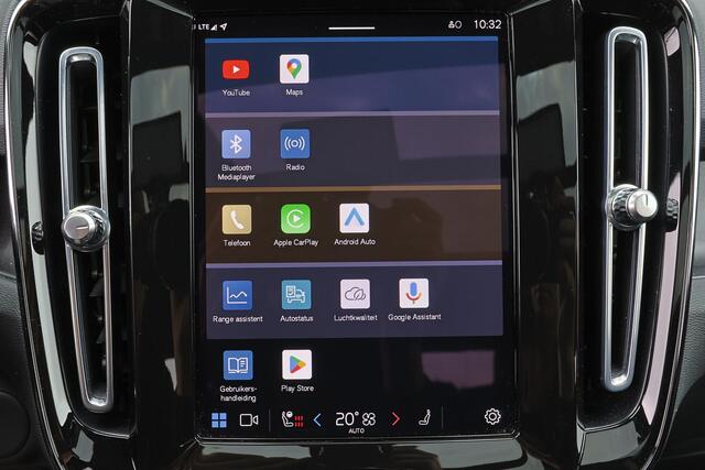 Volvo XC40 Recharge Twin Ultimate 78 kWh - Panorama/schuifdak - IntelliSafe Assist & Surround - 360º Camera - Harman/Kardon audio - Verwarmde voorstoelen & stuur - Parkeersensoren voor & achter - Elektr. bedienb. voorstoelen met geheugen links - Draadloze tel. lader