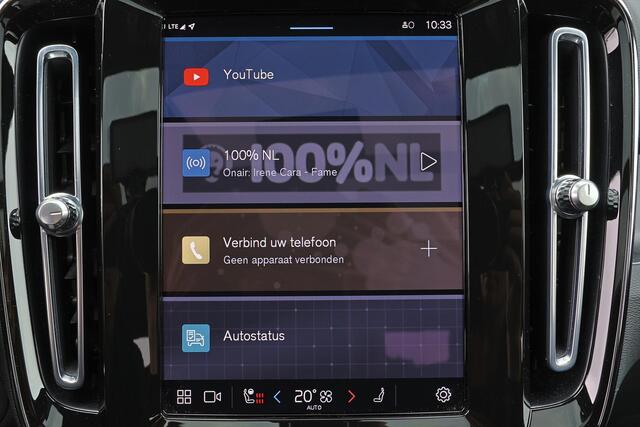 Volvo XC40 Recharge Twin Ultimate 78 kWh - Panorama/schuifdak - IntelliSafe Assist & Surround - 360º Camera - Harman/Kardon audio - Verwarmde voorstoelen & stuur - Parkeersensoren voor & achter - Elektr. bedienb. voorstoelen met geheugen links - Draadloze tel. lader