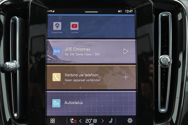 Volvo XC40 Recharge Twin Ultimate 78 kWh - Panorama/schuifdak - IntelliSafe Assist & Surround - 360º Camera - Harman/Kardon audio - Verwarmde voorstoelen, stuur & achterbank - Parkeersensoren voor & achter - Elektr. bedienb. voorstoelen met geheugen links - Draadloz