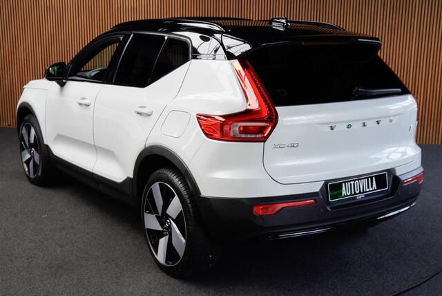 Volvo XC40 Recharge 70 kWh Panodak Leer Harman K Navi Camera Elektr. trekhaak Elektr. bedienbare achterklep Memory seats Sfeerverlichting Stuurverwarming Stoelverwarming PDC LM velgen BTW auto!
