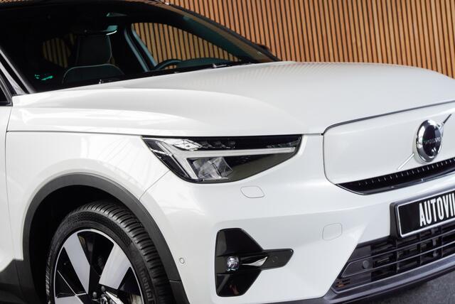 Volvo XC40 Recharge 70 kWh Panodak Leer Harman K Navi Camera Elektr. trekhaak Elektr. bedienbare achterklep Memory seats Sfeerverlichting Stuurverwarming Stoelverwarming PDC LM velgen BTW auto!