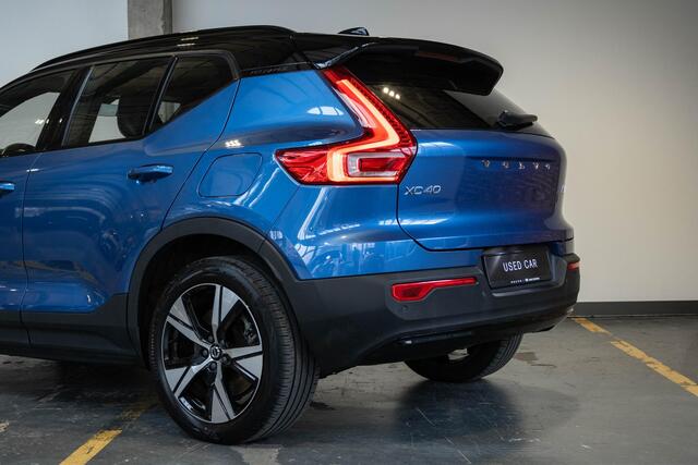 Volvo XC40 Recharge P8 AWD R-Design | Stoelverwarming | Adaptive Cruise Control | BLIS | Parkeersensoren voor + achter | Parkeercamera | Warmtepomp | Google infotainment | AppleCarplay/AndroidAuto