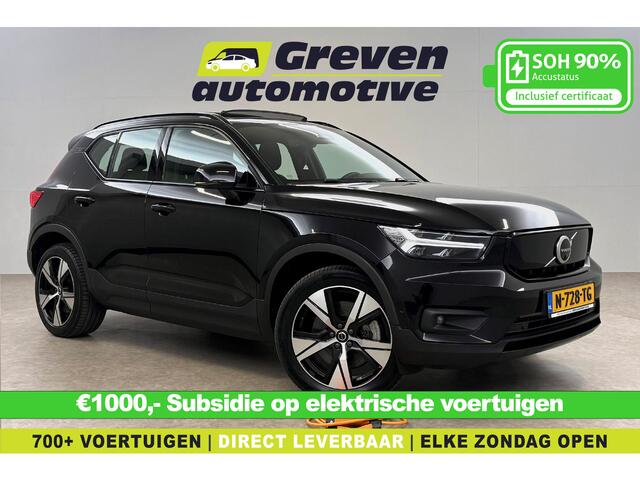 Volvo XC40 P8 Recharge Pro 67 kWh | Snelladen | SOH 90% | Pano | H/K | 360° | Memory | Adap. Cruise | Carplay